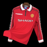 Manchester United Home Long Sleeve Jersey 1998/1999