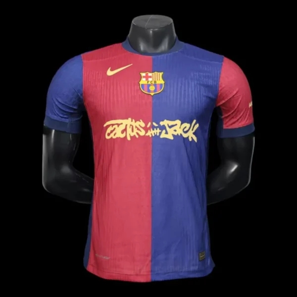 Barcelona Home Jersey Travis Scott 24/25 – Player Version